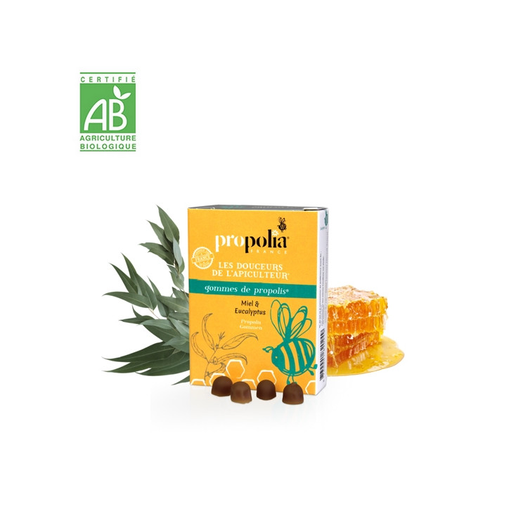 ORGANIC LEMON-GINGER PROPOLIS GUM