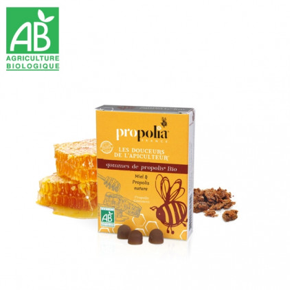 GOMMES DE PROPOLIS BIO AU CITRON / GINGEMBRE