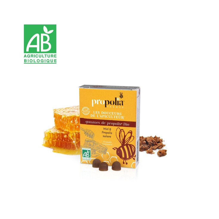 GOMMES DE PROPOLIS BIO AU CITRON / GINGEMBRE