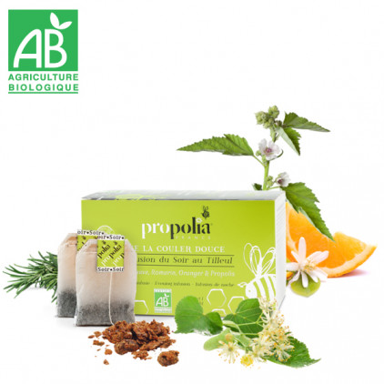 INFUSION DU SOIR AU TILLEUL ET PROPOLIS